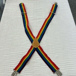 Suspenders‎ rainbow 🌈 pride LGBQT top grain cowhide vintage unique cute